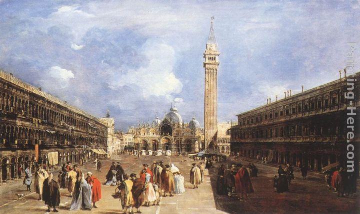 Francesco Guardi The Piazza San Marco towards the Basilica